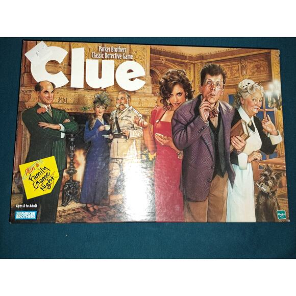Parker Brothers CLUE Detective Board Game 1998 Family Game - COMPLETE - Picture 1 of 6